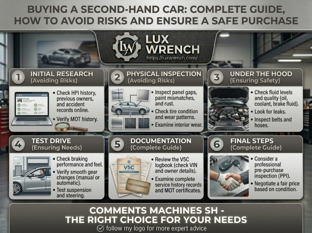 Buying a Second-Hand Car: Complete Guide, How to Avoid Risks and Ensure a Safe Purchase