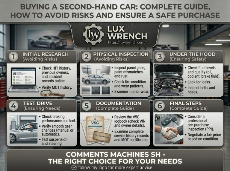 Buying a Second-Hand Car: Complete Guide, How to Avoid Risks and Ensure a Safe Purchase
